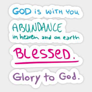 God is with you Sticker